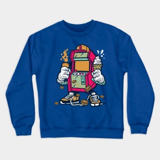 Retro Game Machine Crewneck Sweatshirt